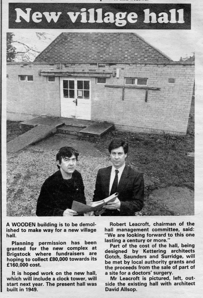 Historical photos Brigstock Village Hall